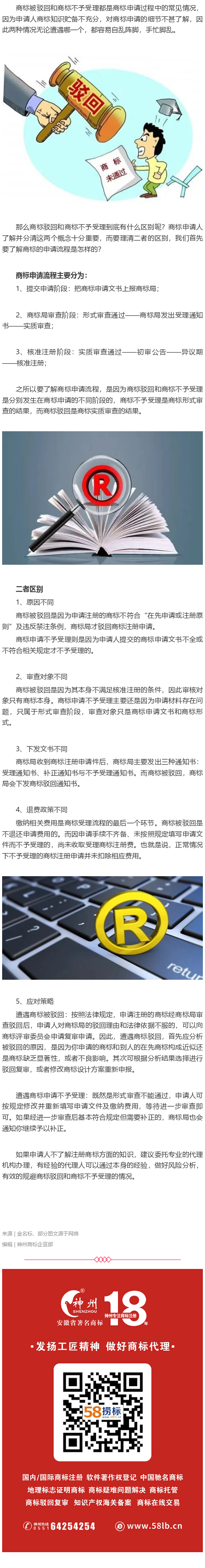 商標知識丨商標駁回和商標不予受理有什么區別？