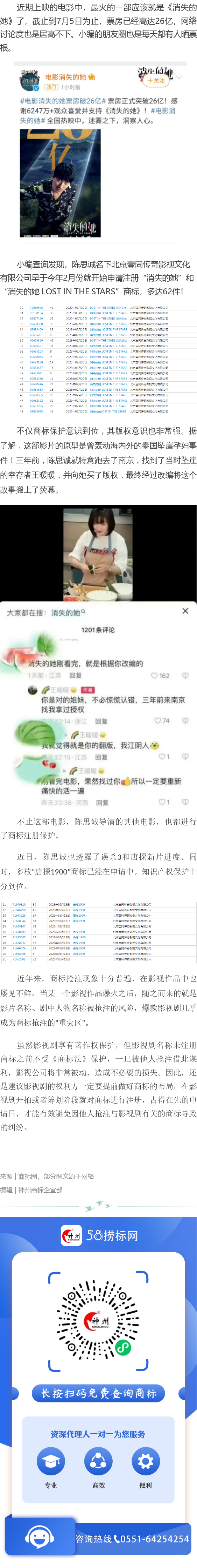 《消失的她》票房創新高，版權，商標也早已布局！